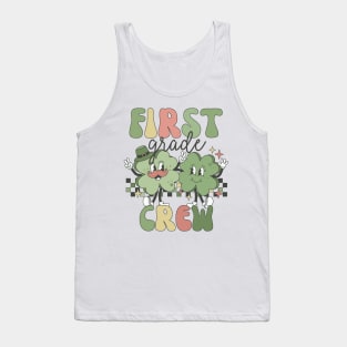 Retro 1st Grade Teacher St Patricks Day Teaching Squad Tank Top